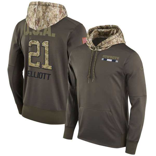 Nike Cowboys 21 Ezekiel Elliott Men's Olive Salute To Service Pullover Hoodie,We sell and wholesale Nike Cowboys 21 Ezekiel Elliott Men's Olive Salute To Service Pullover Hoodie on line form chian!