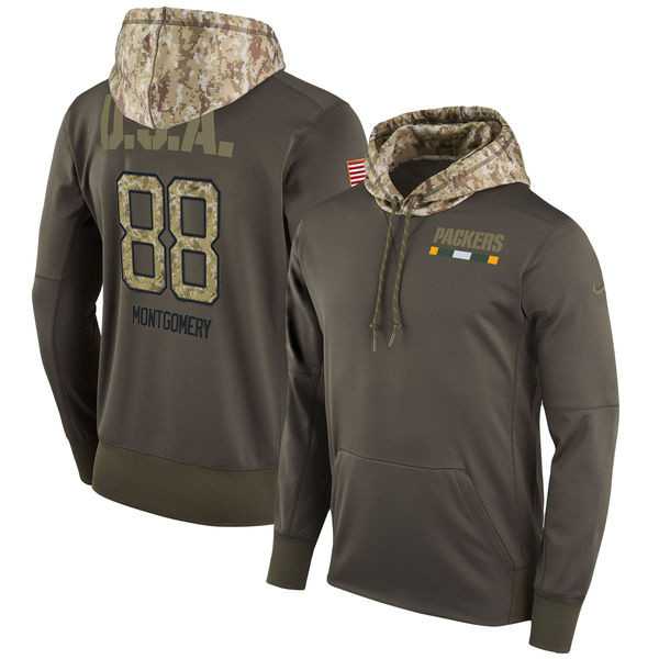 Nike Packers 88 Ty Montgomery Men's Olive Salute To Service Pullover Hoodie,We sell and wholesale Nike Packers 88 Ty Montgomery Men's Olive Salute To Service Pullover Hoodie on line form chian!