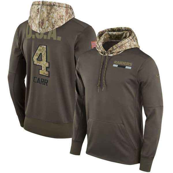Nike Raiders 4 Derek Carr Men's Olive Salute To Service Pullover Hoodie,We sell and wholesale Nike Raiders 4 Derek Carr Men's Olive Salute To Service Pullover Hoodie on line form chian!