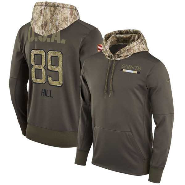 Nike Saints 89 Josh Hill Men's Olive Salute To Service Pullover Hoodie,We sell and wholesale Nike Saints 89 Josh Hill Men's Olive Salute To Service Pullover Hoodie on line form chian!