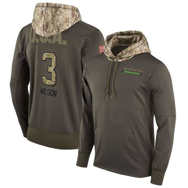 Nike Seahawks 3 Russell Wilson Men's Olive Salute To Service Pullover Hoodie,We sell and wholesale Nike Seahawks 3 Russell Wilson Men's Olive Salute To Service Pullover Hoodie on line form chian!