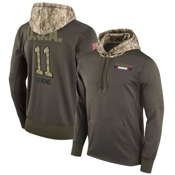 Nike Texans 11 Jaelen Strong Men's Olive Salute To Service Pullover Hoodie,We sell and wholesale Nike Texans 11 Jaelen Strong Men's Olive Salute To Service Pullover Hoodie on line form chian!
