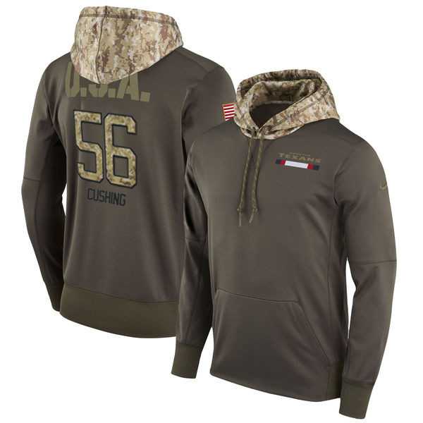 Nike Texans 56 Brian Cushing Men's Olive Salute To Service Pullover Hoodie,We sell and wholesale Nike Texans 56 Brian Cushing Men's Olive Salute To Service Pullover Hoodie on line form chian!
