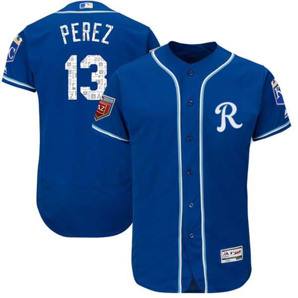 Royals 13 Salvador Perez Royal 2018 Spring Training Flexbase baseball Jerseys,We sell and wholesale Royals 13 Salvador Perez Royal 2018 Spring Training Flexbase baseball Jerseys on line form chian!
