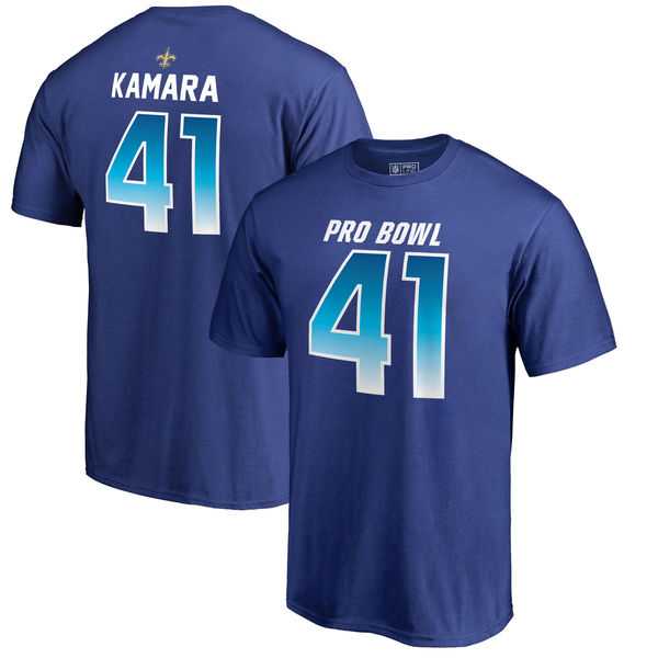 Saints 41 Alvin Kamara NFC NFL Pro Line by Fanatics Branded 2018 Pro Bowl Name & Number T Shirt Royal,We sell and wholesale Saints 41 Alvin Kamara NFC NFL Pro Line by Fanatics Branded 2018 Pro Bowl Name & Number T Shirt Royal on line form chian!