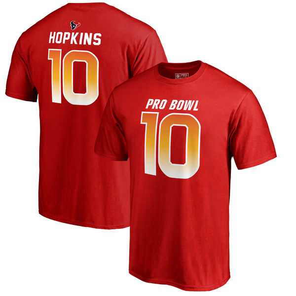 Texans 10 DeAndre Hopkins AFC NFL Pro Line by Fanatics Branded 2018 Pro Bowl Stack Name & Number T Shirt Red,We sell and wholesale Texans 10 DeAndre Hopkins AFC NFL Pro Line by Fanatics Branded 2018 Pro Bowl Stack Name & Number T Shirt Red on line form chian!