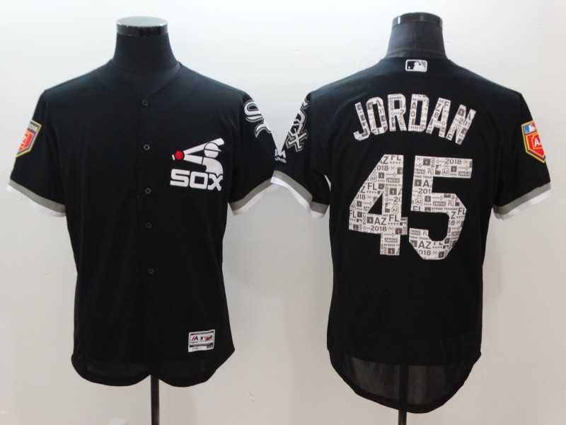 White Sox 45 Michael Jordan Black 2018 Spring Training Flexbase baseball Jerseys,We sell and wholesale White Sox 45 Michael Jordan Black 2018 Spring Training Flexbase baseball Jerseys on line form chian!