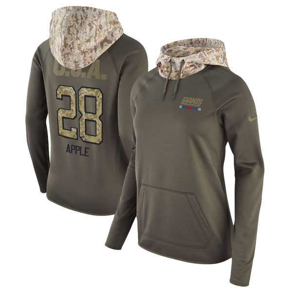 Women Nike Giants 28 Eli Apple Olive Salute To Service Pullover Hoodie,We sell and wholesale Women Nike Giants 28 Eli Apple Olive Salute To Service Pullover Hoodie on line form chian!