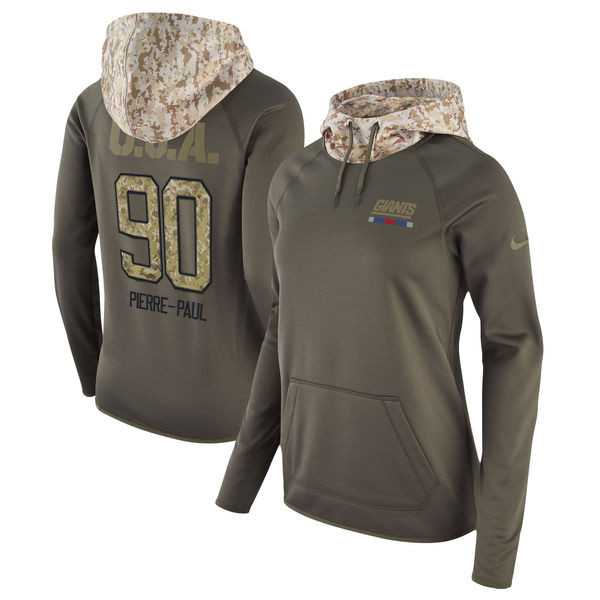 Women Nike Giants 90 Jason Pierre-Paul Olive Salute To Service Pullover Hoodie,We sell and wholesale Women Nike Giants 90 Jason Pierre-Paul Olive Salute To Service Pullover Hoodie on line form chian!
