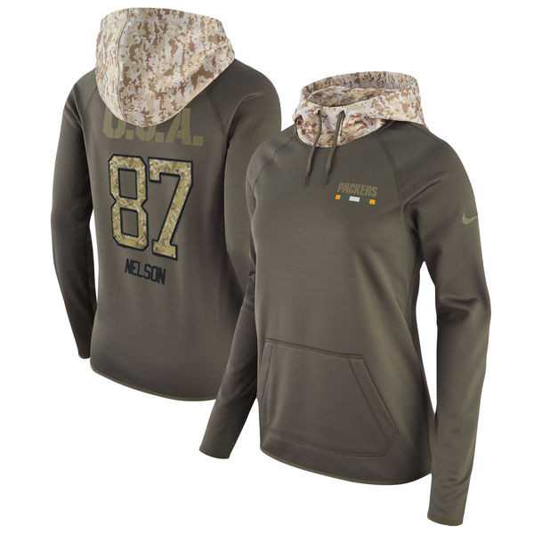 Women Nike Packers 87 Jordy Nelson Olive Salute To Service Pullover Hoodie,We sell and wholesale Women Nike Packers 87 Jordy Nelson Olive Salute To Service Pullover Hoodie on line form chian!