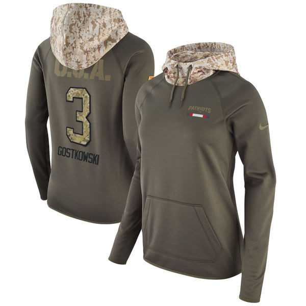 Women Nike Patriots 3 Stephen Gostkowski Olive Salute To Service Pullover Hoodie,We sell and wholesale Women Nike Patriots 3 Stephen Gostkowski Olive Salute To Service Pullover Hoodie on line form chian!