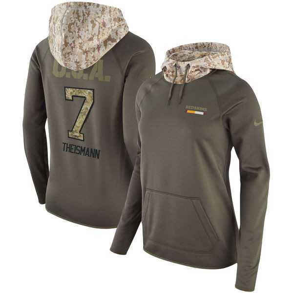Women Nike Redskins 7 Joe Theismann Olive Salute To Service Pullover Hoodie,We sell and wholesale Women Nike Redskins 7 Joe Theismann Olive Salute To Service Pullover Hoodie on line form chian!