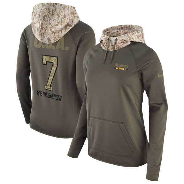 Women Nike Steelers 7 Ben Roethlisberger Olive Salute To Service Pullover Hoodie,We sell and wholesale Women Nike Steelers 7 Ben Roethlisberger Olive Salute To Service Pullover Hoodie on line form chian!
