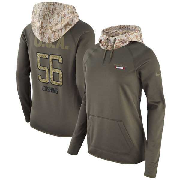 Women Nike Texans 56 Brian Cushing Olive Salute To Service Pullover Hoodie,We sell and wholesale Women Nike Texans 56 Brian Cushing Olive Salute To Service Pullover Hoodie on line form chian!