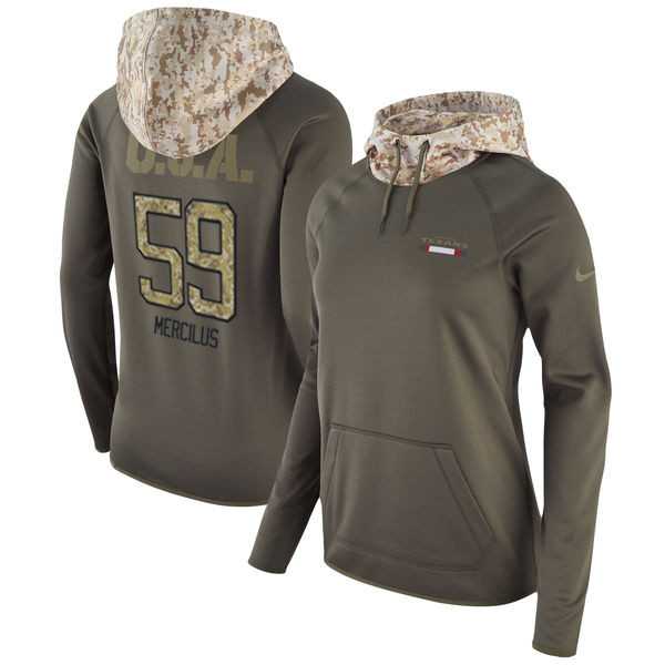 Women Nike Texans 59 Whitney Mercilus Olive Salute To Service Pullover Hoodie,We sell and wholesale Women Nike Texans 59 Whitney Mercilus Olive Salute To Service Pullover Hoodie on line form chian!