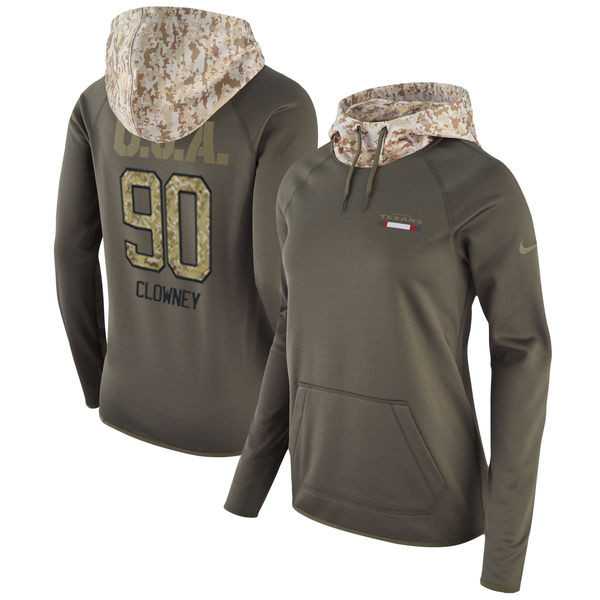 Women Nike Texans 90 Jadeveon Clowney Olive Salute To Service Pullover Hoodie,We sell and wholesale Women Nike Texans 90 Jadeveon Clowney Olive Salute To Service Pullover Hoodie on line form chian!