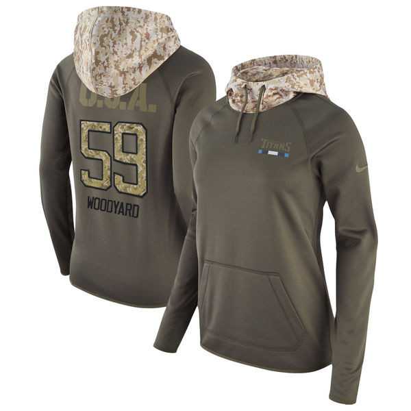 Women Nike Titans 59 Wesley Woodyard Olive Salute To Service Pullover Hoodie,We sell and wholesale Women Nike Titans 59 Wesley Woodyard Olive Salute To Service Pullover Hoodie on line form chian!