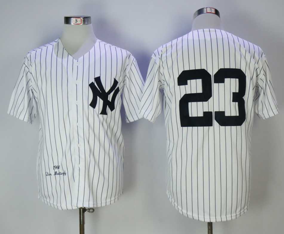 Yankees 23 Don Mattingly White 1961 Mitchell & Ness baseball Jerseys,We sell and wholesale Yankees 23 Don Mattingly White 1961 Mitchell & Ness baseball Jerseys on line form chian!