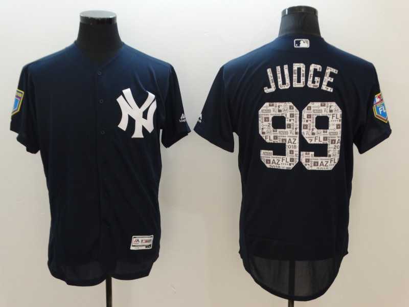 Yankees 99 Aaron Judge Navy 2018 Spring Training Flexbase baseball Jerseys,We sell and wholesale Yankees 99 Aaron Judge Navy 2018 Spring Training Flexbase baseball Jerseys on line form chian!