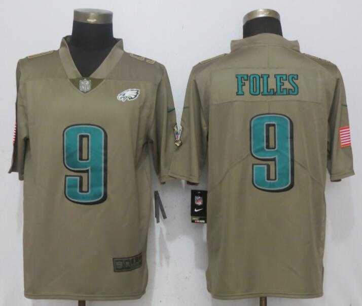 Nike Philadelphia Eagles #9 Nick Foles Olive Salute To Service Limited Jersey,We sell and wholesale Nike Philadelphia Eagles #9 Nick Foles Olive Salute To Service Limited Jersey on line form chian!