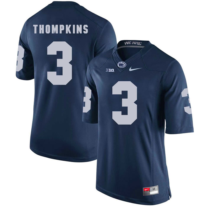 Penn State Nittany Lions #3 DeAndre Thompkins Navy College Football Jersey DingZhi,We sell and wholesale Penn State Nittany Lions #3 DeAndre Thompkins Navy College Football Jersey DingZhi on line form chian!