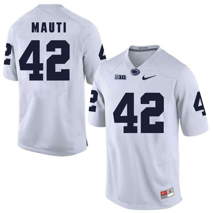 Penn State Nittany Lions #42 Michael Mauti White College Football Jersey DingZhi,We sell and wholesale Penn State Nittany Lions #42 Michael Mauti White College Football Jersey DingZhi on line form chian!