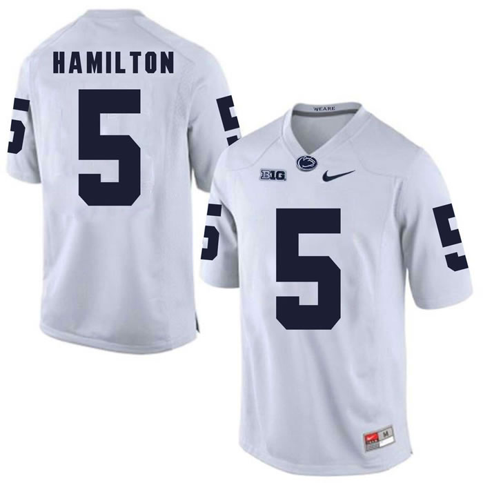 Penn State Nittany Lions #5 DaeSean Hamilton White College Football Jersey DingZhi,We sell and wholesale Penn State Nittany Lions #5 DaeSean Hamilton White College Football Jersey DingZhi on line form chian!
