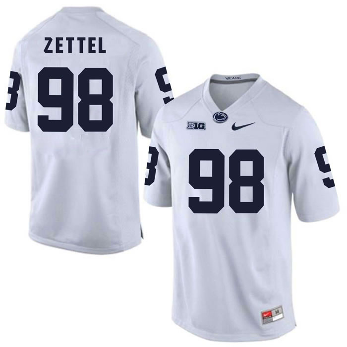 Penn State Nittany Lions #98 Anthony Zettel White College Football Jersey DingZhi,We sell and wholesale Penn State Nittany Lions #98 Anthony Zettel White College Football Jersey DingZhi on line form chian!