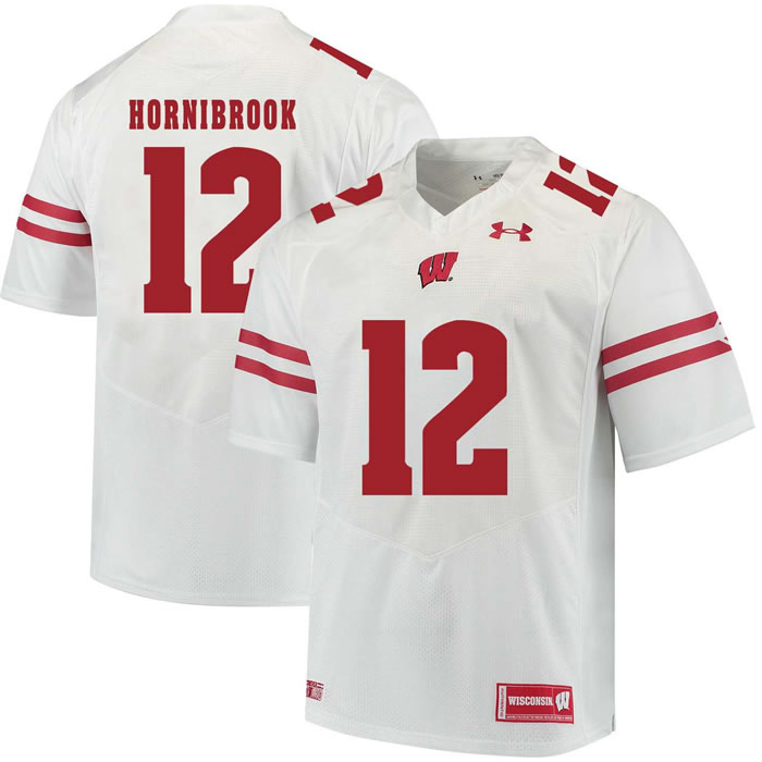 Wisconsin Badgers #12 Alex Hornibrook White College Football Jersey DingZhi,We sell and wholesale Wisconsin Badgers #12 Alex Hornibrook White College Football Jersey DingZhi on line form chian!