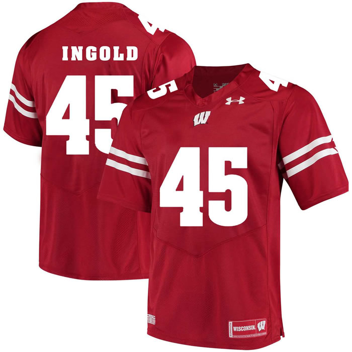 Wisconsin Badgers #45 Alec Ingold Red College Football Jersey DingZhi,We sell and wholesale Wisconsin Badgers #45 Alec Ingold Red College Football Jersey DingZhi on line form chian!