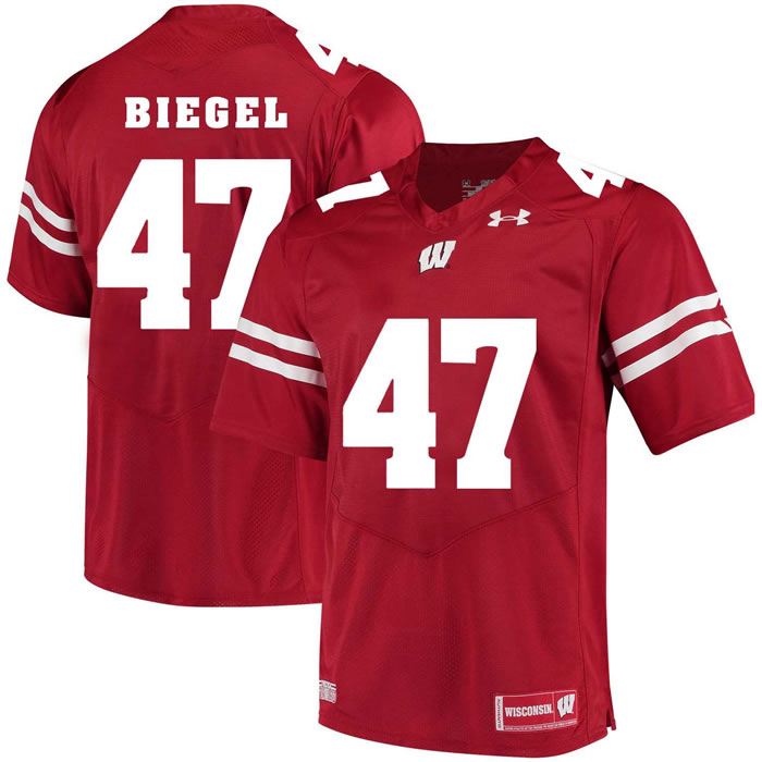 Wisconsin Badgers #47 Vince Biegel Red College Football Jersey DingZhi,We sell and wholesale Wisconsin Badgers #47 Vince Biegel Red College Football Jersey DingZhi on line form chian!