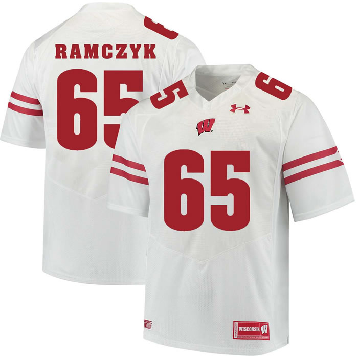 Wisconsin Badgers #65 Ryan Ramczyk White College Football Jersey DingZhi,We sell and wholesale Wisconsin Badgers #65 Ryan Ramczyk White College Football Jersey DingZhi on line form chian!