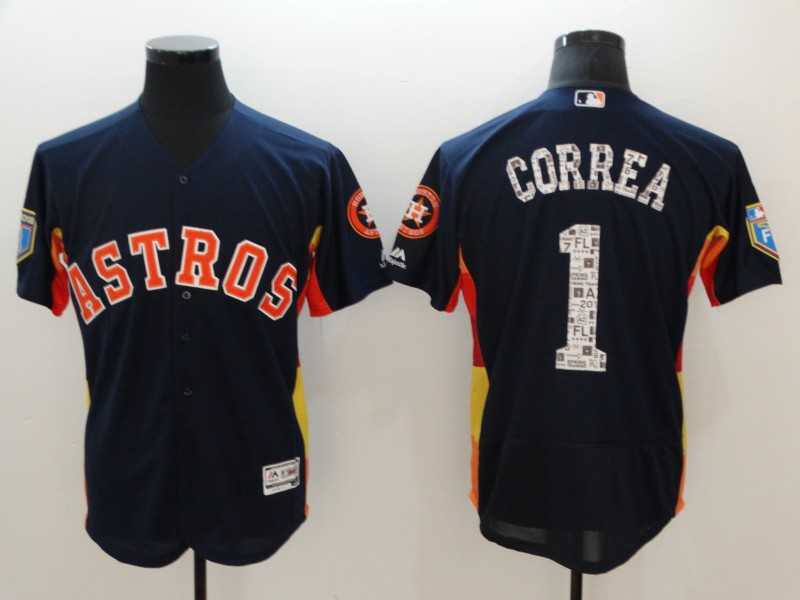 Astros #1 Carlos Correa Navy 2018 Spring Training Flexbase Jersey,We sell and wholesale Astros #1 Carlos Correa Navy 2018 Spring Training Flexbase Jersey on line form chian!