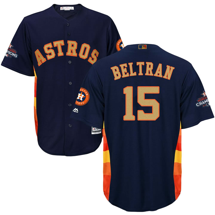 Astros #15 Carlos Beltran Navy 2018 Gold Program Cool Base Jersey,We sell and wholesale Astros #15 Carlos Beltran Navy 2018 Gold Program Cool Base Jersey on line form chian!