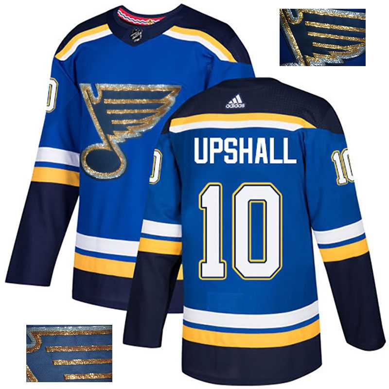 Blues 10 Scottie Upshall Blue Glittery Edition Adidas Jersey,We sell and wholesale Blues 10 Scottie Upshall Blue Glittery Edition Adidas Jersey on line form chian!