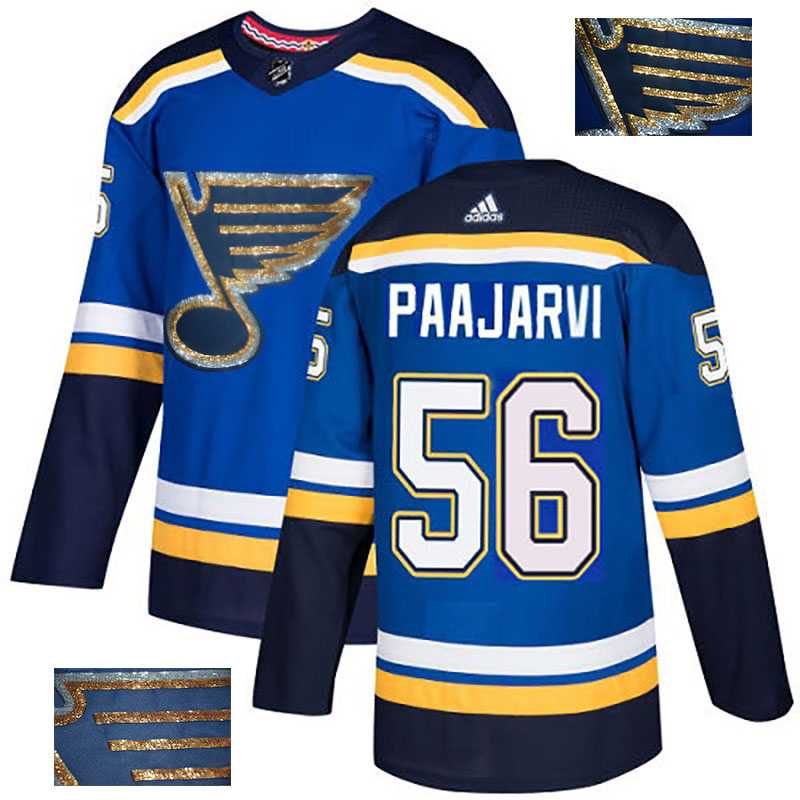Blues 56 Magnus Paajarvi Blue Glittery Edition Adidas Jersey,We sell and wholesale Blues 56 Magnus Paajarvi Blue Glittery Edition Adidas Jersey on line form chian!