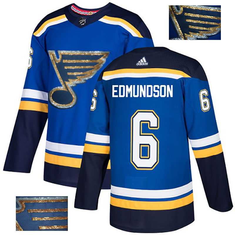 Blues 6 Joel Edmundson Blue Glittery Edition Adidas Jersey,We sell and wholesale Blues 6 Joel Edmundson Blue Glittery Edition Adidas Jersey on line form chian!