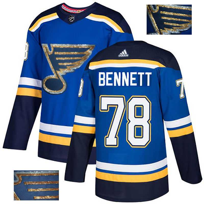 Blues 78 Beau Bennett Blue Glittery Edition Adidas Jersey,We sell and wholesale Blues 78 Beau Bennett Blue Glittery Edition Adidas Jersey on line form chian!
