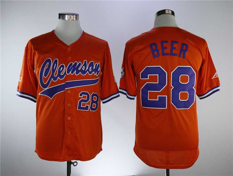Clemson Tigers 28 Seth Beer Orange College Baseball Jersey,We sell and wholesale Clemson Tigers 28 Seth Beer Orange College Baseball Jersey on line form chian!