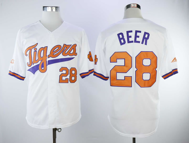 Clemson Tigers 28 Seth Beer White College Baseball Jersey,We sell and wholesale Clemson Tigers 28 Seth Beer White College Baseball Jersey on line form chian!