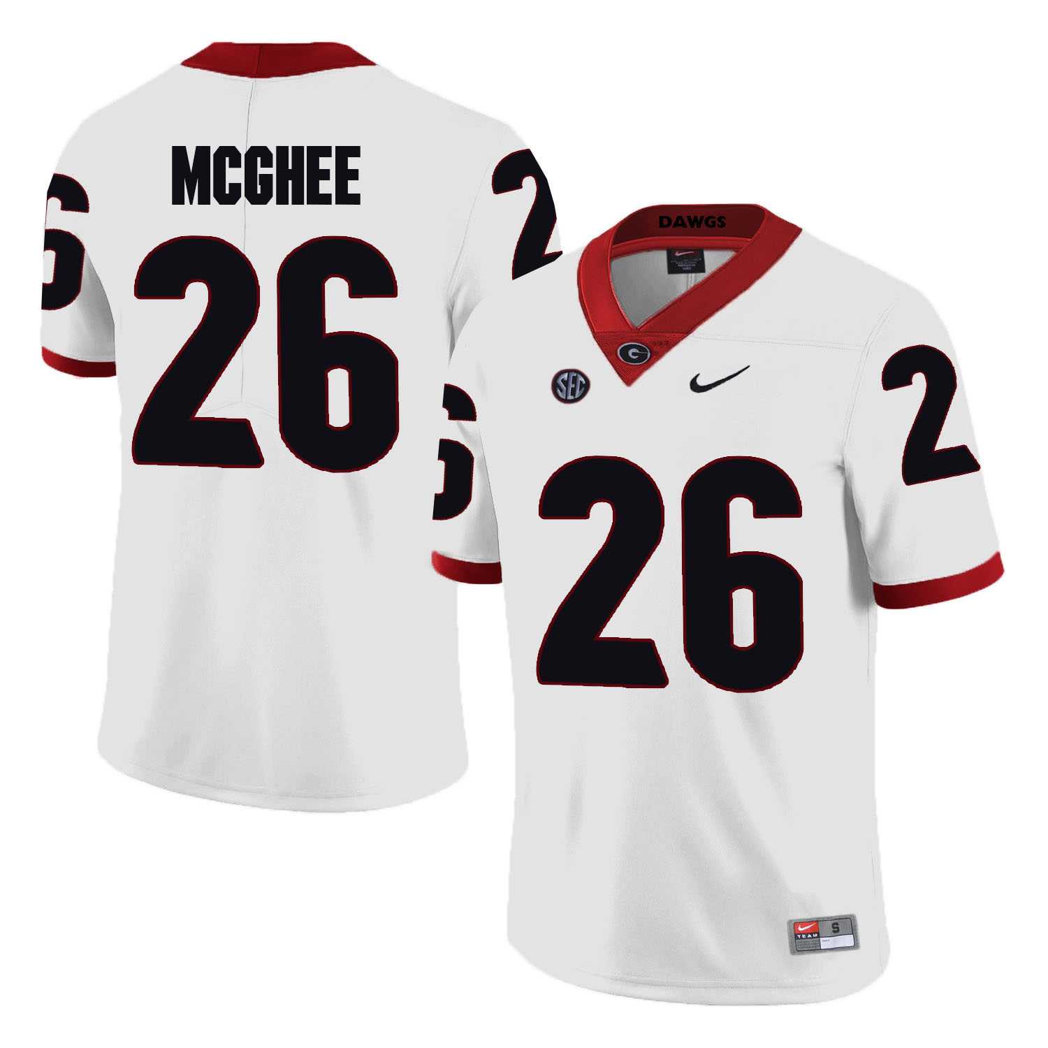 Georgia Bulldogs 26 Tyrique McGhee White College Football Jersey DingZhi,We sell and wholesale Georgia Bulldogs 26 Tyrique McGhee White College Football Jersey DingZhi on line form chian!