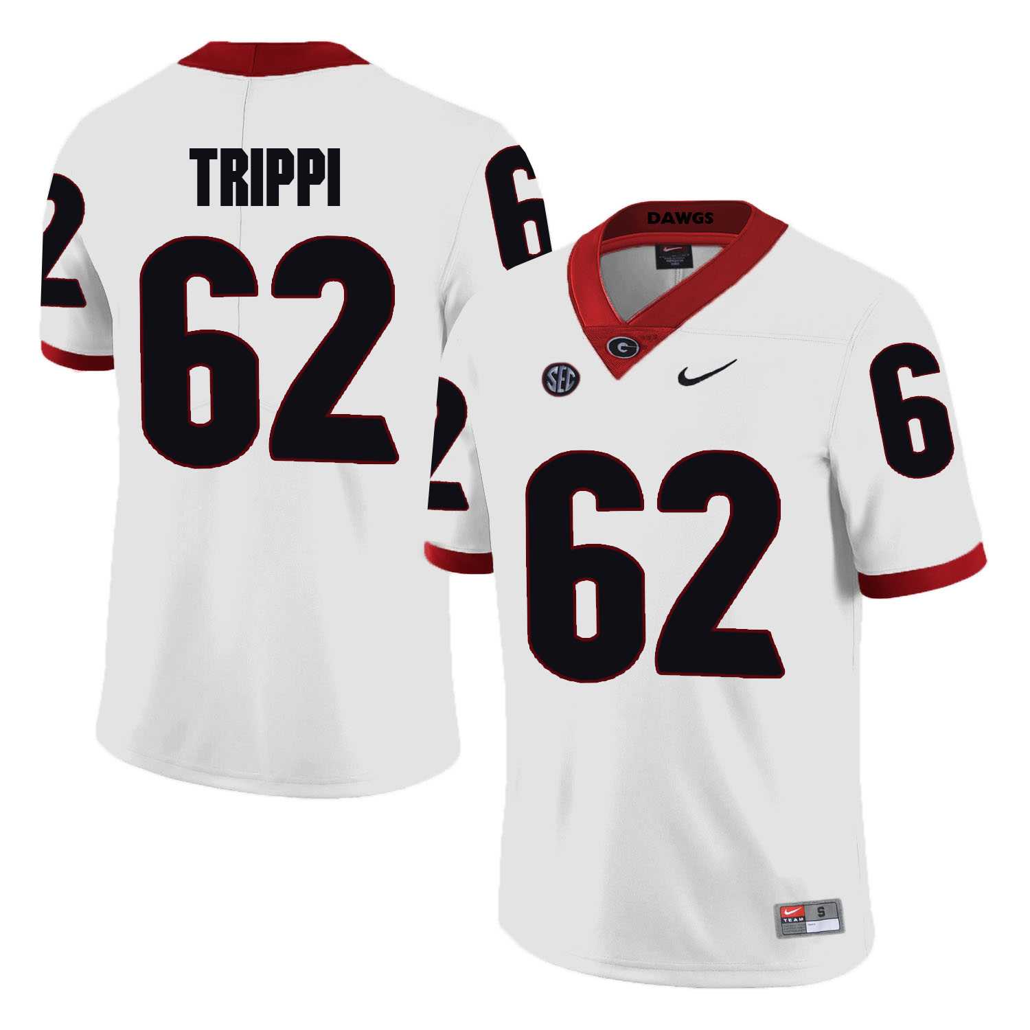 Georgia Bulldogs 62 Charlie Trippi White College Football Jersey DingZhi,We sell and wholesale Georgia Bulldogs 62 Charlie Trippi White College Football Jersey DingZhi on line form chian!