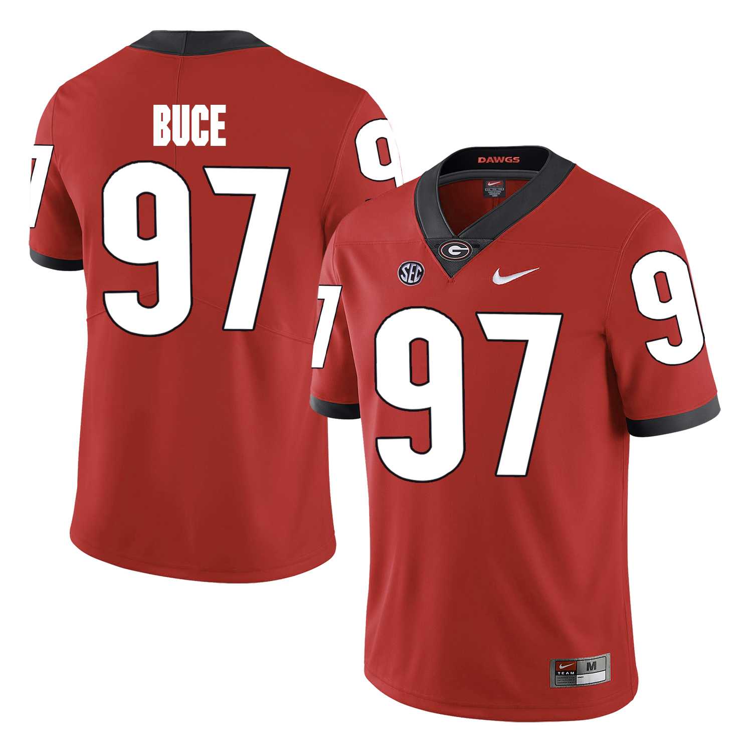 Georgia Bulldogs 97 Brooks Buce Red College Football Jersey DingZhi,We sell and wholesale Georgia Bulldogs 97 Brooks Buce Red College Football Jersey DingZhi on line form chian!