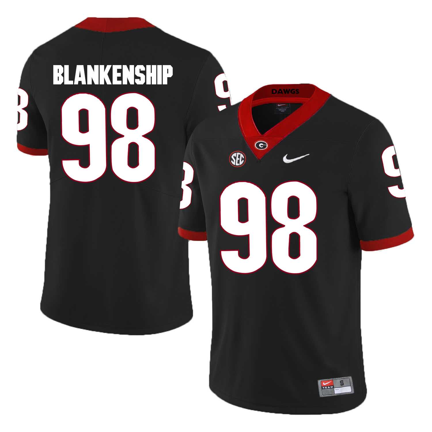 Georgia Bulldogs 98 Rodrigo Blankenship Black College Football Jersey DingZhi,We sell and wholesale Georgia Bulldogs 98 Rodrigo Blankenship Black College Football Jersey DingZhi on line form chian!