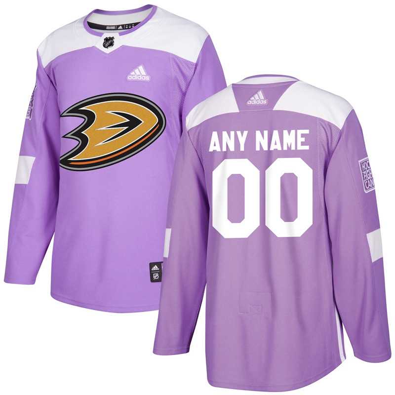 Men's Customized Anaheim Ducks Purple Adidas Hockey Fights Cancer Practice Jersey,We sell and wholesale Men's Customized Anaheim Ducks Purple Adidas Hockey Fights Cancer Practice Jersey on line form chian!