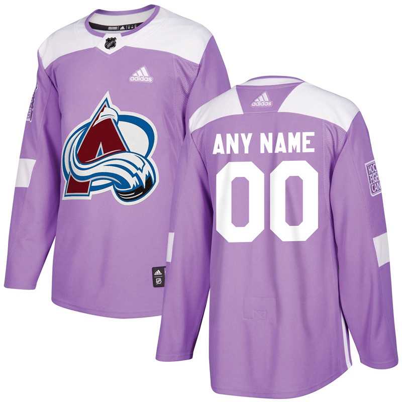 Men's Customized Colorado Avalanche Purple Adidas Hockey Fights Cancer Practice Jersey,We sell and wholesale Men's Customized Colorado Avalanche Purple Adidas Hockey Fights Cancer Practice Jersey on line form chian!