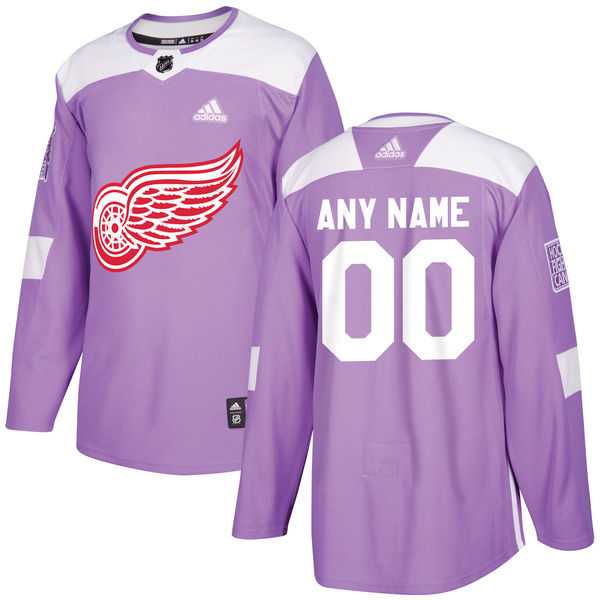 Men's Customized Detroit Red Wings Purple Adidas Hockey Fights Cancer Practice Jersey,We sell and wholesale Men's Customized Detroit Red Wings Purple Adidas Hockey Fights Cancer Practice Jersey on line form chian!