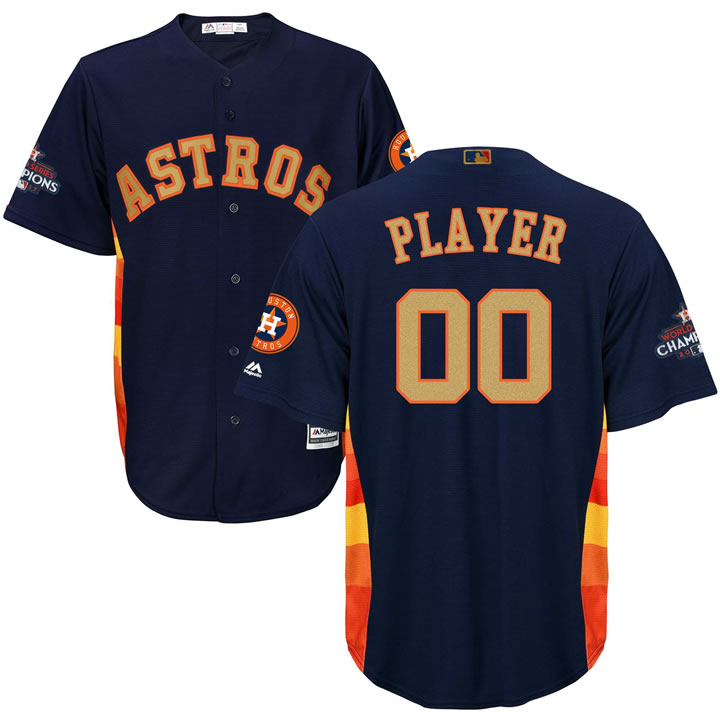 Men's Customized Houston Astros Navy 2018 Gold Program Cool Base Jersey,We sell and wholesale Men's Customized Houston Astros Navy 2018 Gold Program Cool Base Jersey on line form chian!