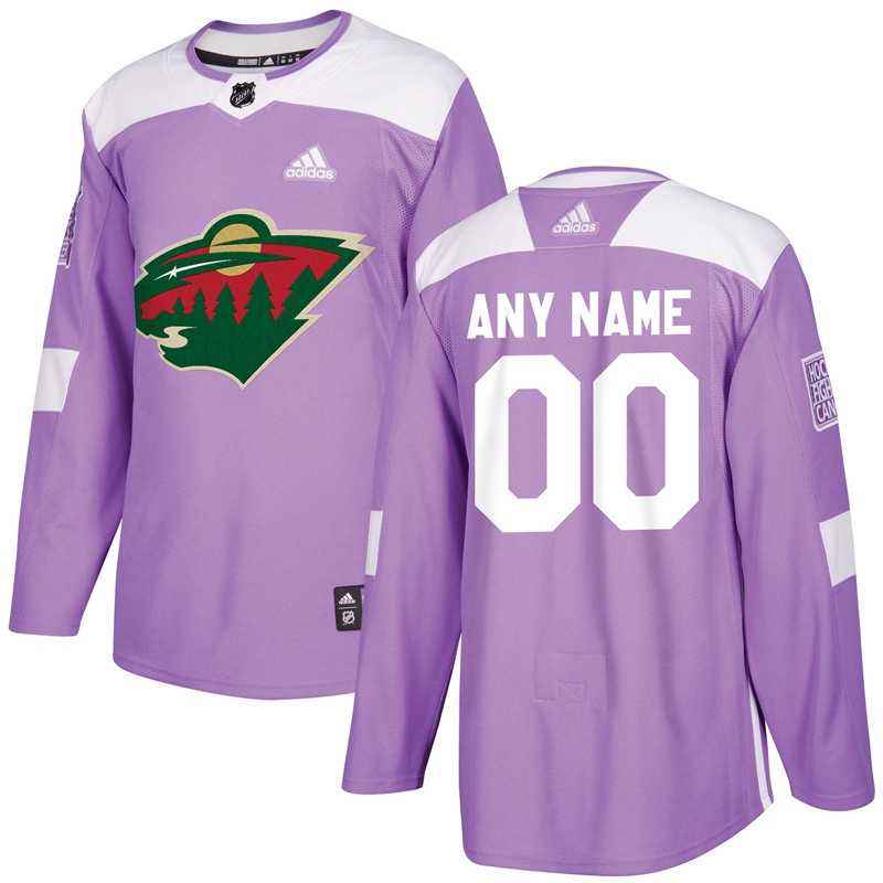 Men's Customized Minnesota Wild Purple Adidas Hockey Fights Cancer Practice Jersey,We sell and wholesale Men's Customized Minnesota Wild Purple Adidas Hockey Fights Cancer Practice Jersey on line form chian!