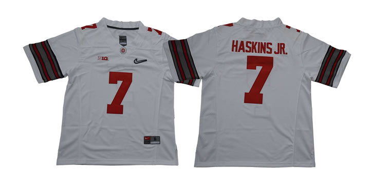 Ohio State Buckeyes 7 Dwayne Haskins White With Diamond Logo College Football Jersey,We sell and wholesale Ohio State Buckeyes 7 Dwayne Haskins White With Diamond Logo College Football Jersey on line form chian!